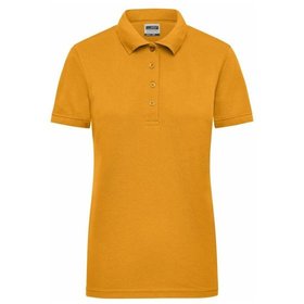 James & Nicholson - Damen Workwear Poloshirt JN829, gold-gelb, Größe S