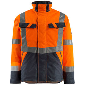 MASCOT® - Pilotjacke Penrith 15935-126-14010, hi-vis orange/schwarzblau, Größe L