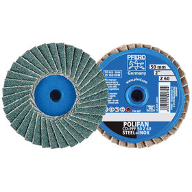 PFERD - COMBIDISC Zirkon Mini-POLIFAN CD Ø 50mm Z60 für gehärteten Stahl