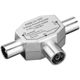 goobay® - Koaxverteiler Bu-2x Stecker