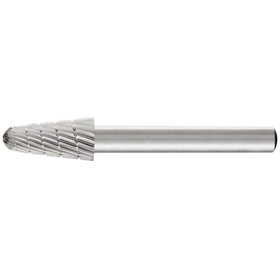 PFERD - HSS Frässtift Rundkegelform L Ø 10x20mm Schaft-Ø 6 mm Z 3 universal mittel fein Spanbrecher