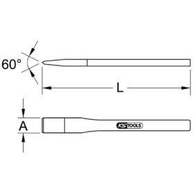 KSTOOLS® - BRONZEplus Maurermeißel, 8x150mm