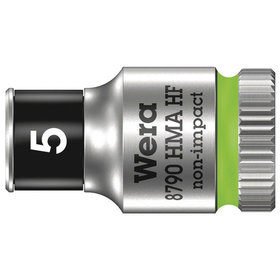 Wera® - Stecks. 8790 HMA HF 6kt. inn. Haltef. Farbcodierung 6,3mm / 1/4" SW5x23mm
