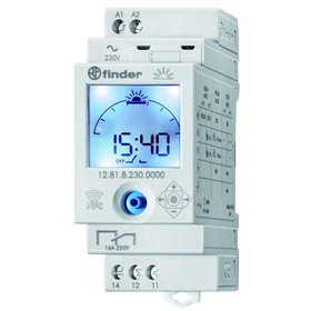 finder® - Schaltuhr digi 184-253VAC 1kan Wechs 2TE 52596h REG 24h Programm