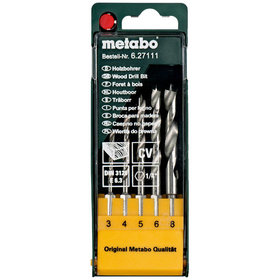 metabo® - Holzbohrer-Kassette, 5-teilig E 6,3 (627111000)