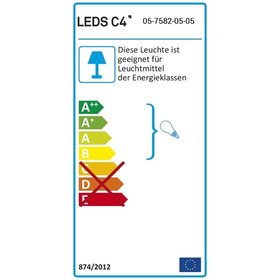 LEDS-C4 - Wandanbauleuchte 23W Organic sw IP20 HV E14 k.Betriebsger