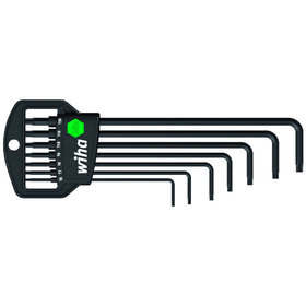 Wiha® - Stiftschlüssel-Set 366R HM7 für TORX®, 7-teilig im Kunststoffhalter T6 - T20