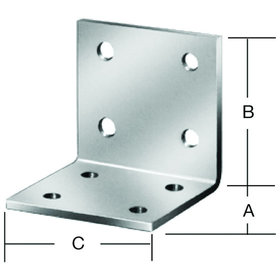 Vormann - Winkelverbinder Stahl sendverz. 40 x 40 x 40mm mit CE? Ja