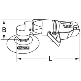 KSTOOLS® - Druckluft-Polierer 1/4" Mini, 5-teiliger Satz 515.5120