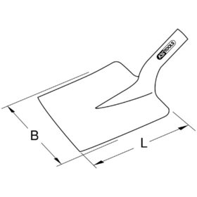 KSTOOLS® - Schaufel, viereckig, 250mm