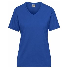 James & Nicholson - Damen BIO Workwear T-Shirt JN1807, königs-blau, Größe XL