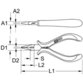 KSTOOLS® - Feinmechanik-Telefonzange, 130mm