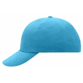 James & Nicholson - 6 Panel Cotton Cap MB6111, himmel-blau, Einheitsgröße