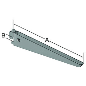 Vormann - U-Träger Stahl weiß, 370 x 50mm