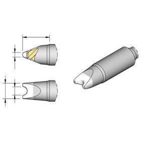 JBC - Lötspitze Serie C470, Sondertypen, C470031/6,0 x 1,8mm, Pin Lötspitze