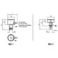 HALDER - Positioniersensoren, pneumatisch/Anschluss unten | d1=16 mm / h1=5 mm | 22800.0100