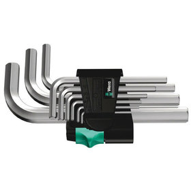 Wera® - 950/9 Hex-Plus 5 Winkelschlüsselsatz, metrisch, gestellverchromt, 9-teilig