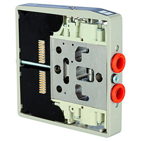 RIEGLER® - Ventilscheibe HDM, Anschluss 8mm, 5/2-Wege monostabil, nutzt 1 Pin