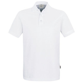 HAKRO - Poloshirt Pima-Cotton 801, weiß, Größe S