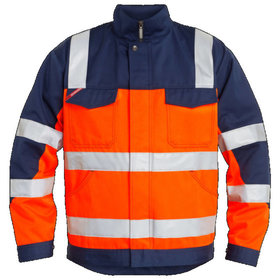 Engel - Safety Light Jacke 1501-520 nach EN ISO 20471, Warnorange/Marine, Größe S