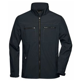 James & Nicholson - Herren Softshelljacke Tailor JN1058, graphit, Größe S