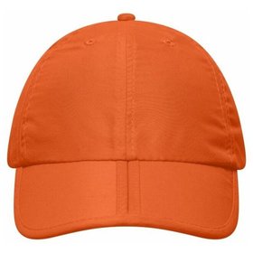 James & Nicholson - 6 Panel Falt-Cap MB6155, orange, Einheitsgröße