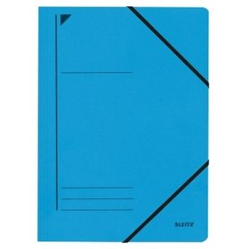 LEITZ® - Eckspanner 39800035 DIN A4 250 Blatt Colorspankarton blau