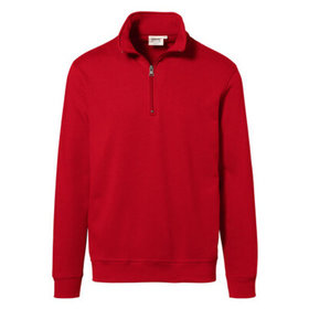 HAKRO - Zip-Sweater Modell 451, rot, Größe 4XL