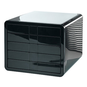 HAN - Schubladenbox i-Box 1551-13 DIN C4 5Schubfächer schwarz