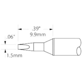 METCAL™ - Lötpatrone für MX-500 STTC, 1,5mm, 9,9mm, meißelform