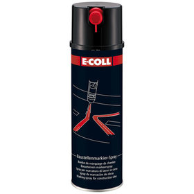 E-COLL - Baustellen-Markierspray Acrylatbasis mit Schreibdüse schwarz 500ml Dose