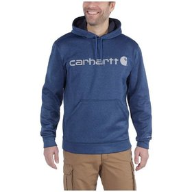 carhartt® - Herren Hoodie Relaxed Fit FORCE EXT.LOGO HOODED SWEATSHIRT, huron heather, Gr. M