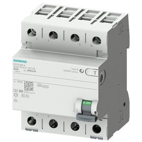 SIEMENS - FI-Schutzschalter B 4p SENTRON 400V 40A 0,3A selektiver-Typ 4TE DIN-Schiene(REG)