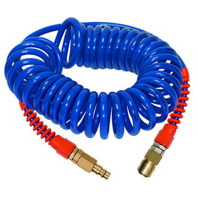 RIEGLER® - Spiralschlauch-Standardkupplung-Set, PU, Schlauch -ø 9,5x6,3, 6,0 m