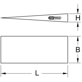 KSTOOLS® - BRONZEplus Steinkeil 120 x 44mm