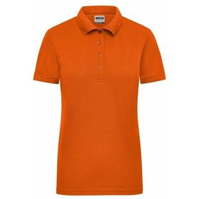 James & Nicholson - Damen Workwear Poloshirt JN829, orange, Größe L