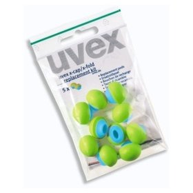 uvex - x-cap/x-fold Ersatzstöpsel, SNR 24dB, 12x 5 Paar