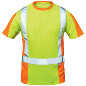 elysee® - Warnschutz-T-Shirt UTRECHT, warn-gelb/warn-orange, Größe XXL