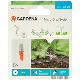 GARDENA - Micro-Drip-System-Sprühdüse, 360°, 5 Stück