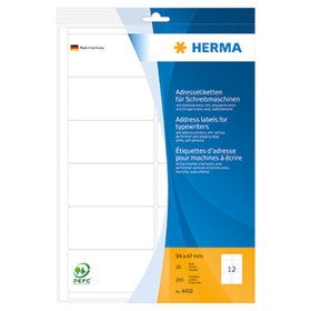 HERMA - Adressetikett 4432 94 x 47mm sk weiß 240 Stück/Packung