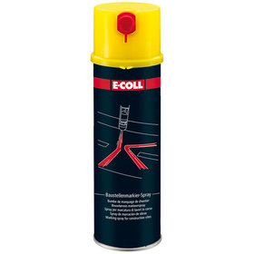 E-COLL - Baustellen-Markierspray Acrylatbasis mit Schreibdüse gelb 500ml Dose