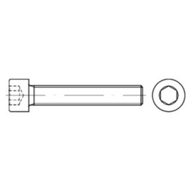 Zylinderschraube mit Innensechskant DIN 912 Stahl  8.8 galZn M 5x 50 GbK