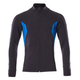 MASCOT® - Sweatshirt ACCELERATE mit Reißverschluss Schwarzblau/Azurblau 18484-962-01091, Größe XL ONE