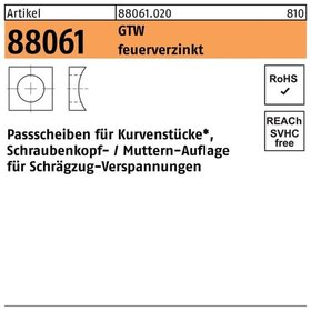 ART 88061 Paßscheibe GTW M 16 30x17x10 feuerverzinkt tZn S