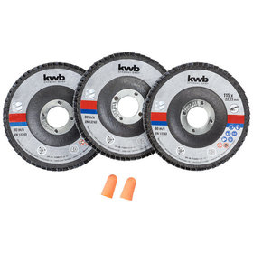 kwb - Schleifmopteller-Set, ø115mm