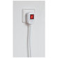 brennenstuhl® - Vario Power Steckdosenleiste 5-fach  mit USB-Ladefunktion (1,4m Kabel, mit Schalter und 2 USB Ladebuchsen) weiß