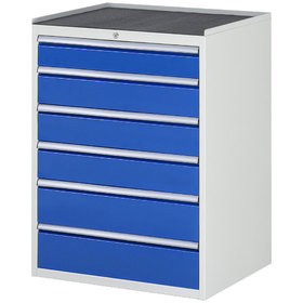 RAU. - Schrank XL7.6 für 7000, 770 x 650 x 1035mm, 6 Schubladen, Gummimatte