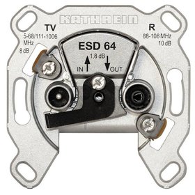 Kathrein - Durchgangsdose BK 2f 8dB/860 1,8dB/860 4-862MHz