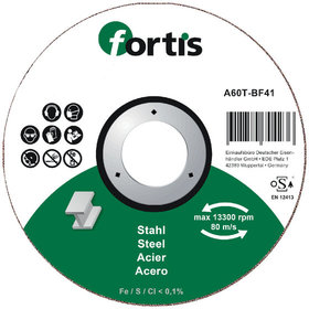 FORTIS - Trennscheibe Stahl 115 x 1,6mm gerade