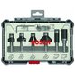 Bosch - 6-teiliges Rand- und Kantenfräser-Set, 8-mm-Schaft. Für Handfräsen (2607017469)